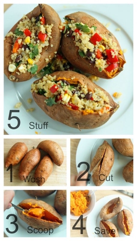 Quinoa Stuffed Sweet Potato Boat Recipe. When you want to boost the protein on a meal that's already super healthy, add quinoa!
